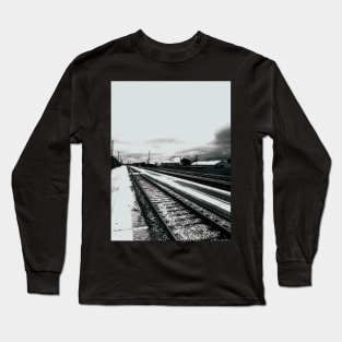 Railroadtracks to the unknown Long Sleeve T-Shirt